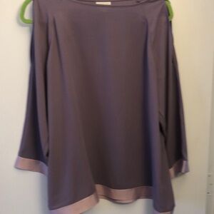 J. Jill Purple Blouse with Pink Trim